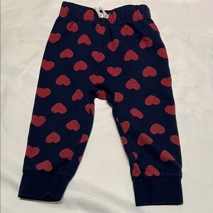 “Bundle 10/$13” Cat & Jack 18m Navy sweat Pants with Red Heart Design toddler